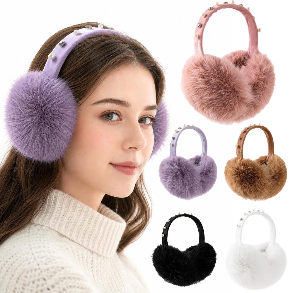 Earmuffs Foldable - 새로운 인조 퍼 이어머프 부드럽고 접이식