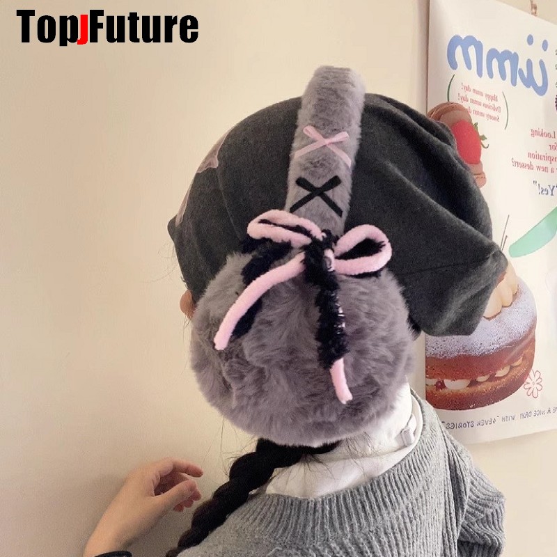하라주쿠 Y2k 귀여운 달콤한 로리타 활 모피 귀 따뜻 - Earmuffs Foldable 리뷰 및 가격