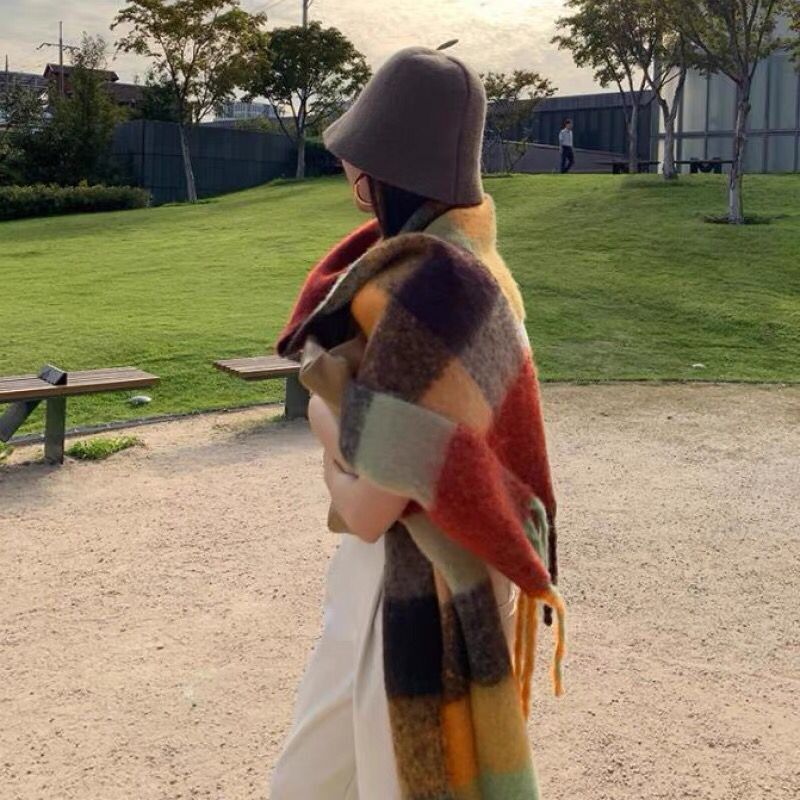 새로운 럭셔리 겨울 두꺼운 따뜻한 스카프 여성 캐시미어 - Cashmere Pashmina Wrap 리뷰 및 가격