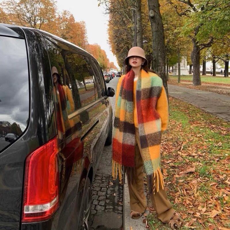 새로운 럭셔리 겨울 두꺼운 따뜻한 스카프 여성 캐시미어 - Cashmere Pashmina Wrap 리뷰 및 가격
