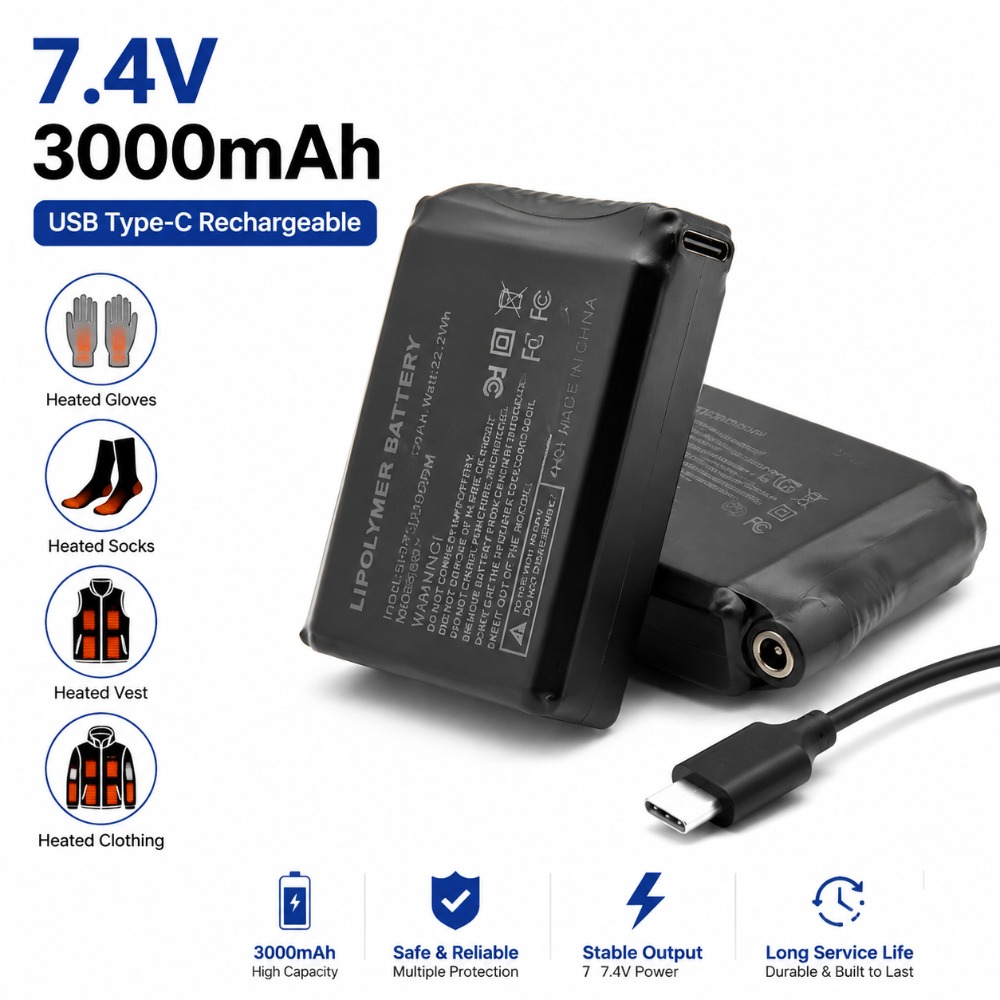 7.4V 3000mah 가열 장갑 배터리 가열 조끼 양 - Heated Vest Battery 리뷰 및 가격