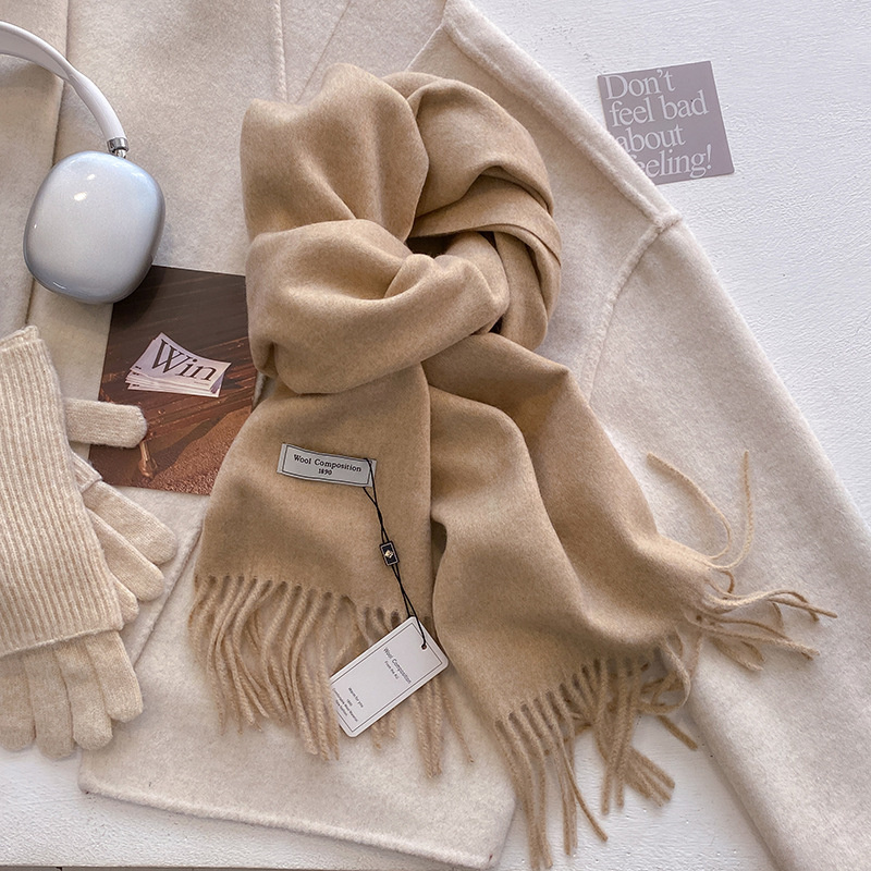 2024 여성용 겨울 양모 스카프 긴 따뜻한 캐시미어  - Cashmere Pashmina Wrap 리뷰 및 가격