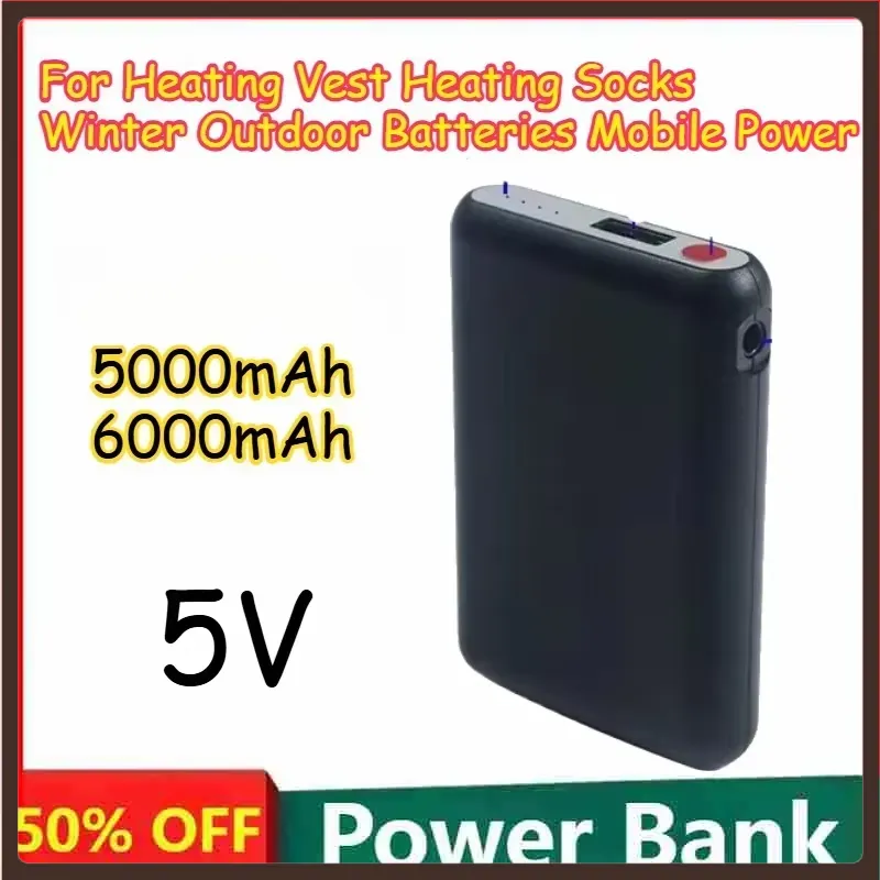 5000mAh 6000mAh 5V 충전식 히팅 조끼,  - Heated Vest Battery 리뷰 및 가격